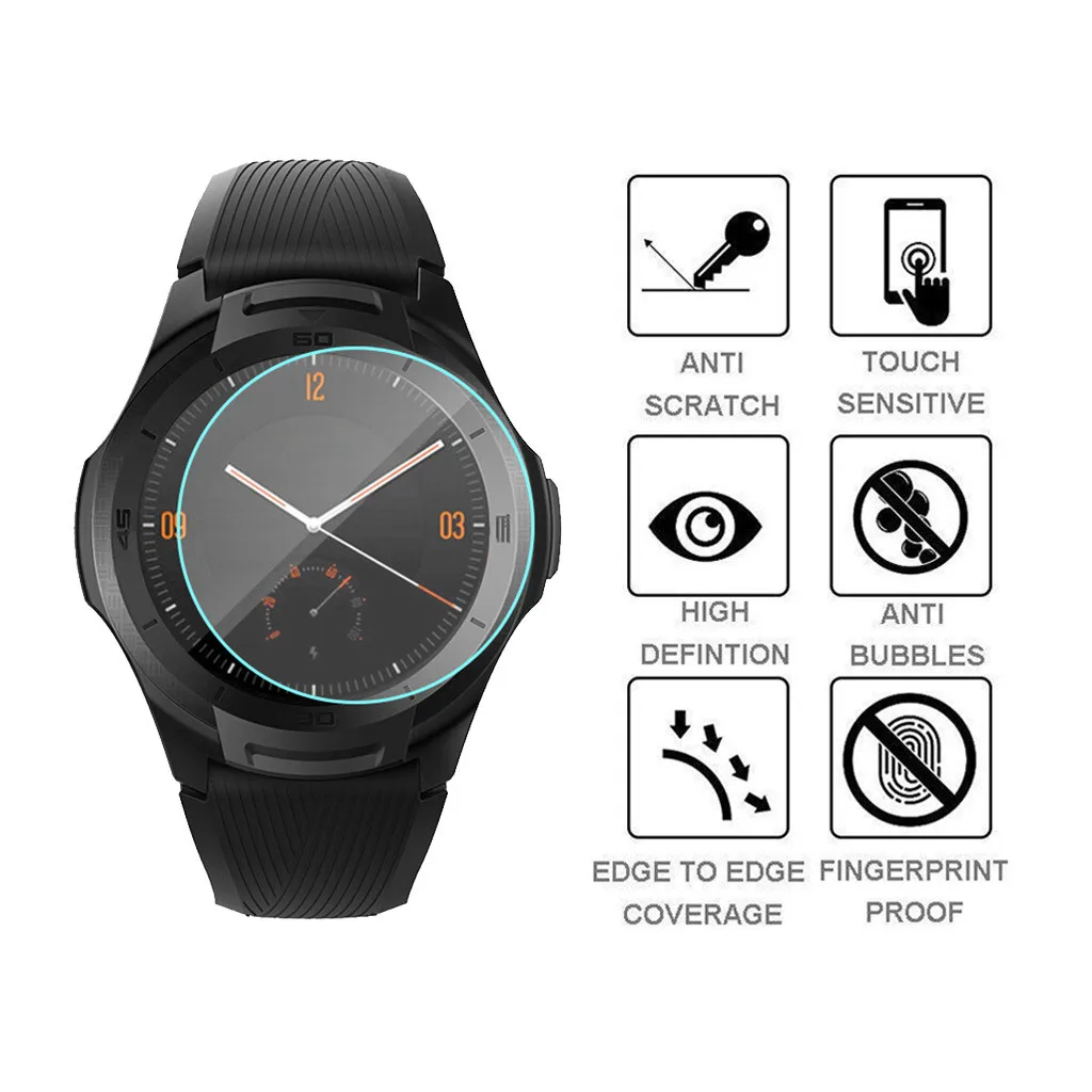 Закаленное стекло Защита экрана Ультра прозрачная пленка для Ticwatch E2/Ticwatch C2/Ticwatch S2