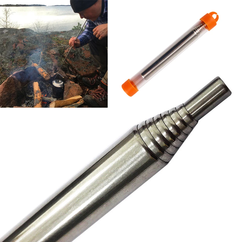 

MrY Camping Outdoor Collapsible Fire Tool Camping Survival Blow Fire Tube