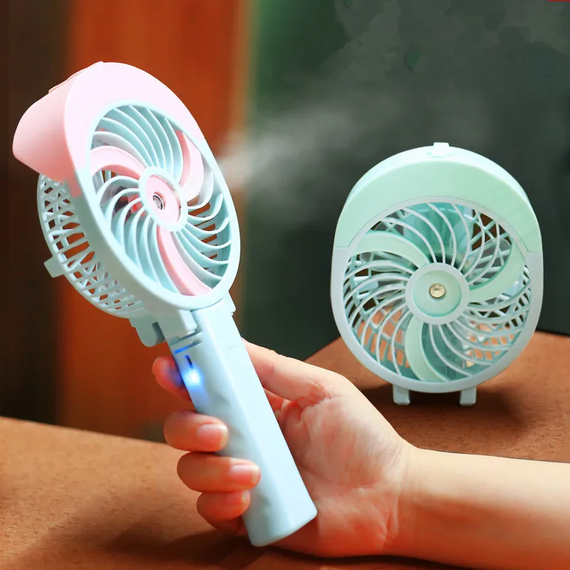 Electric-Fan-Chargeable-Mini-Hand-Held-Portable-Carry-It-Student-Spray-Humidification-Water-Spray-Electric-Fan