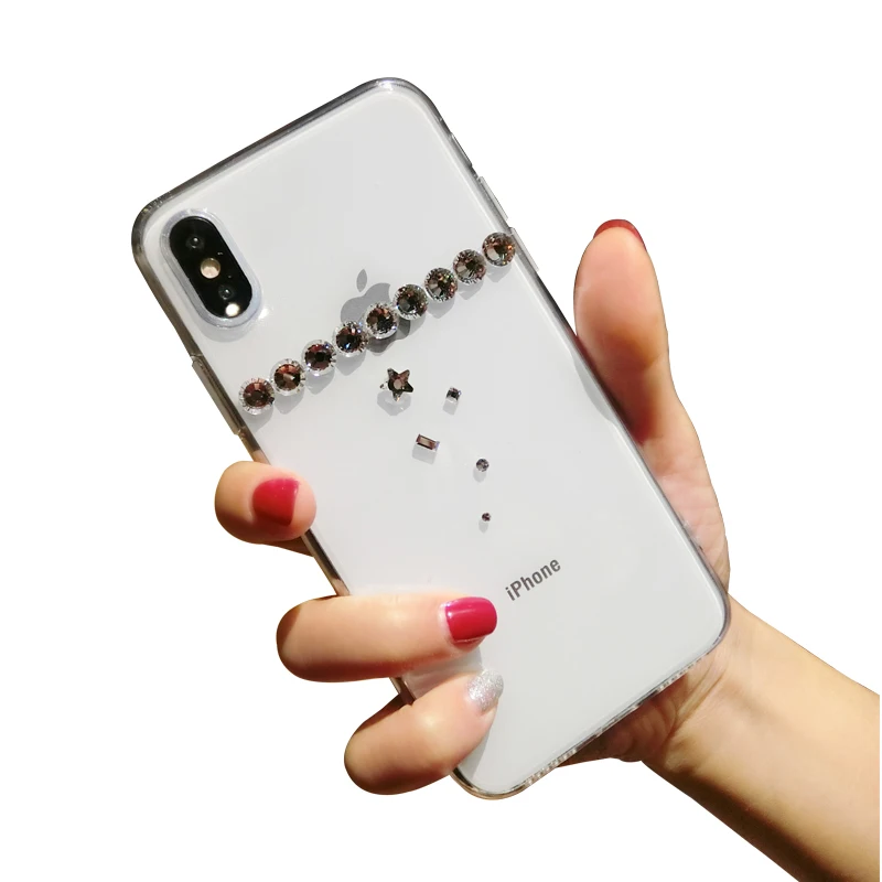 Новый чехол для Huawei P8 Lite 2017 чехлы со стразами прозрачный силиконовый Honor 8 мягкий