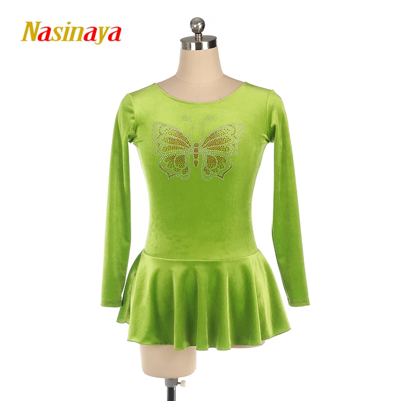 

Nasinaya Figure Skating Dress Customized Competition Ice Skating Skirt for Girl Women Kids Patinaje Gymnastics Performance 228