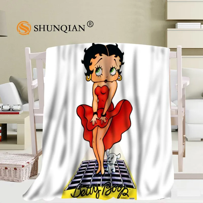 Изготовленное на заказ одеяло Betty Boop для путешествий домашнее ТВ повседневное расслабляющее для семьи мягкое пушистое теплое одеяло - Цвет: Blanket