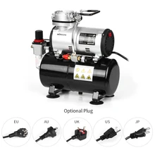 Профессиональный распылительный воздушный компрессор 1/6 поршень HP воздушный компрессор без масла тихий насос высокого давления Татуировка маникюр