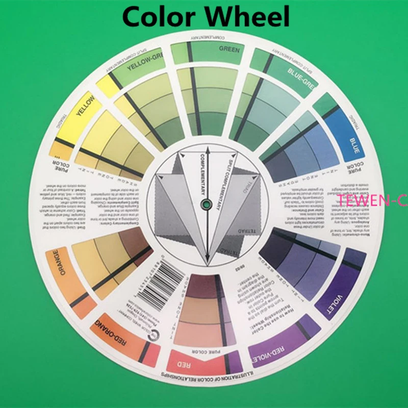 Free Shipping 1 Pcs Modulation Color Tool Tattoo Permanent Makeup Color Wheel Used To Formulate Various Desired Colors