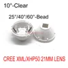 1 шт. CREE XML светодиодный XML2 светодиодный XHP50 LED Lens 21 мм белый держатель 10/25/45/60 градусов LED LENS/рефлекторный коллиматор ► Фото 1/4
