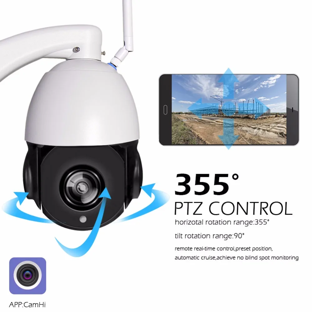 22X зум PTZ ip-камера безопасности 1080P HD беспроводная Wifi камера Открытый водонепроницаемый ИК детектор движения 150 м Onvif CCTV Cam