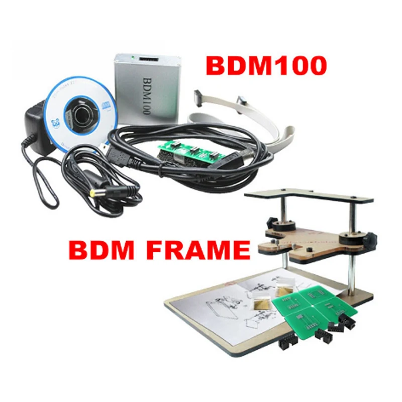 Акция BDM Рамка Полные Адаптеры работает с программатором добавление BDM100 V1255 OBD2 ECU