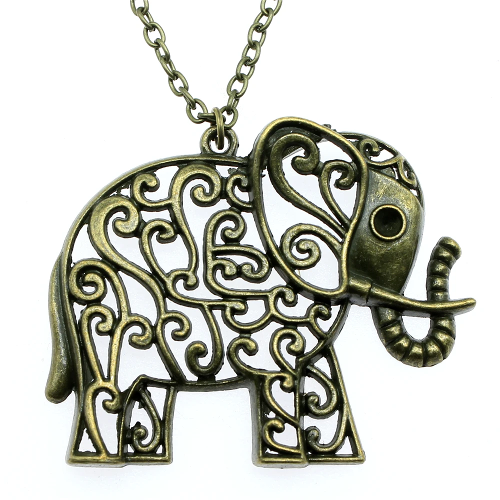 Women's elephant necklace clearance