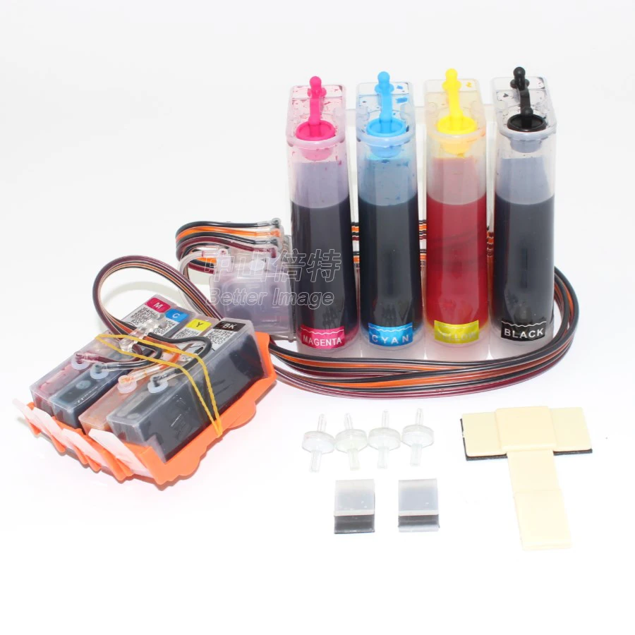 

XIMO Full Ink CISS with permanent chips and ciss damper for HP364 suitable for For HP Photosmart 5510 5515 6510 7510 4620 5520
