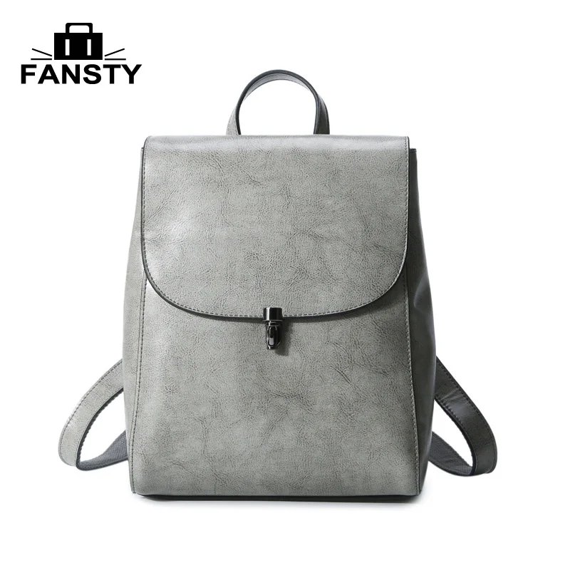 

New Fashion Women Real Cow Genuine Leather Backpack High Quality Ladies Bags Preppy Style Girls School Bags Zipper Rucksack