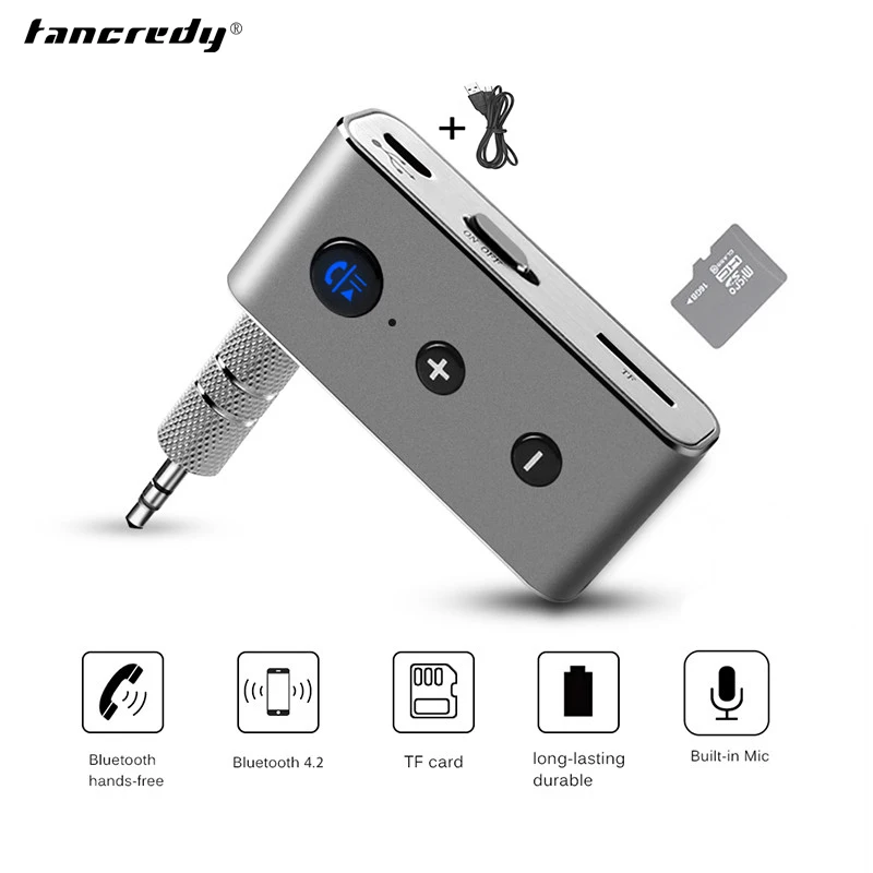 

Wireless Car Bluetooth Aux Receiver Adapter 3.5mm Stereo Aux Bluetooth Music Audio Receiver Bluetooth Handsfree Car Kit Adapter