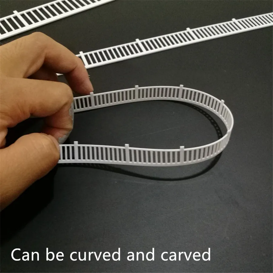 architecture model fence in ho train layout03
