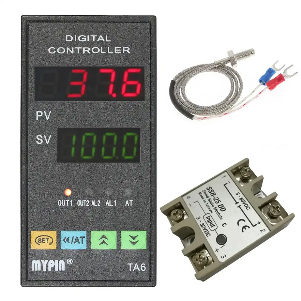 Universal Digital Ta6 SNR PID Temperature Controller W Relay DIN 1//8 SSR 25da /& for sale online
