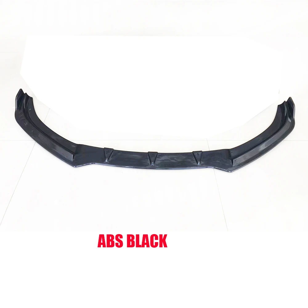 ABS Black Передний бампер из настоящего углеродного волокна для Chin agon Scirocco R R20 бампер только 2009-(не подходит для стандартного автомобиля - Цвет: ABS Black