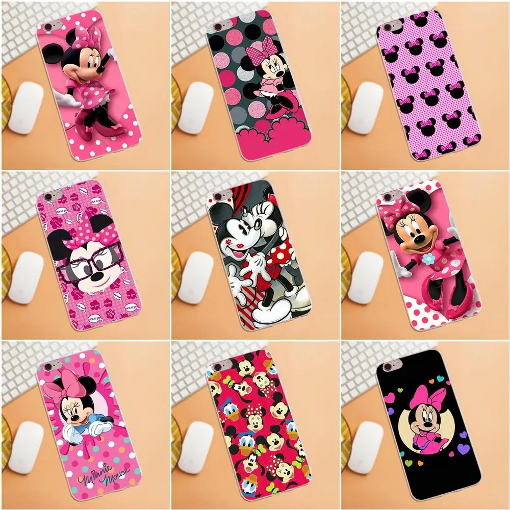 

Rosa Mickey Minnie For Samsung Galaxy A3 A5 A7 J1 J2 J3 J5 J7 2015 2016 2017 Soft Silicone TPU Transparent Cellphone Transparent