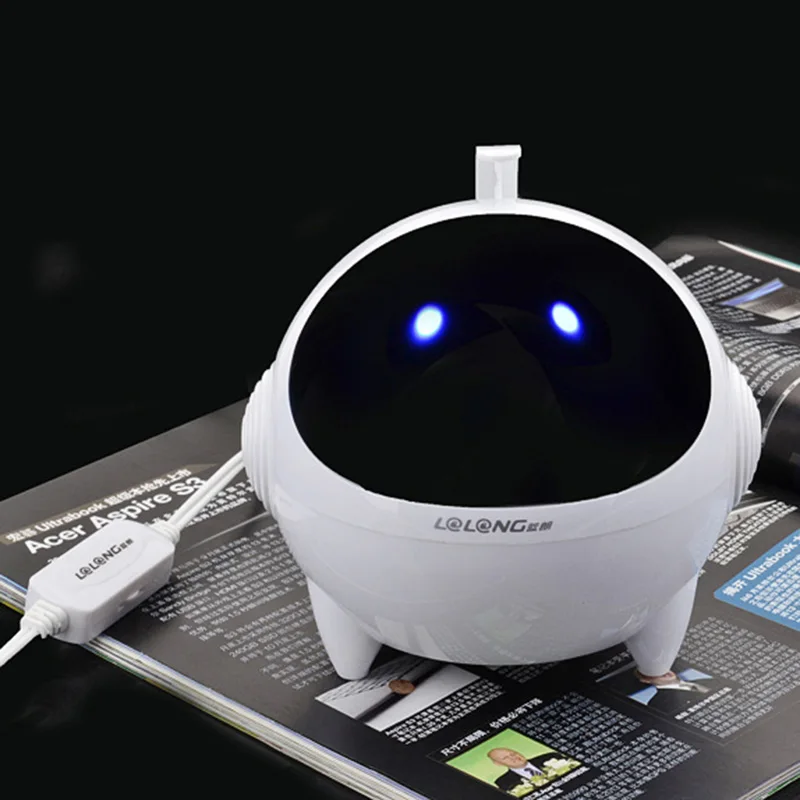 Portable Mini Robot Computer Speaker Mobile Phones Taplet Laptop Wired
