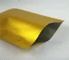 100pcs Top Open Gold Matte Aluminum Foil Bags - Three Sides Sealed Dumb aluminium Plastic Flat Pouches Eyes Mask Goods Packaging 4