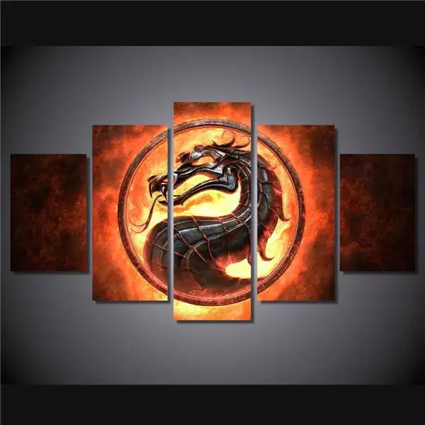 

Hd Printed Fire Dragon Picture Painting Canvas Print Room Decor Print Poster Picture Canvas Free Shipping/Ny-4301 NO Framed
