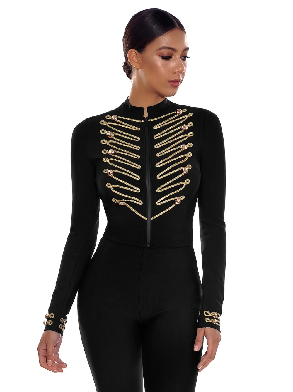 Longues À Manches Piste Arrivée De Tranchée 2019 Rayé Belle Nouvelle Mode Bandage Sexy Manteau xqIZTw4