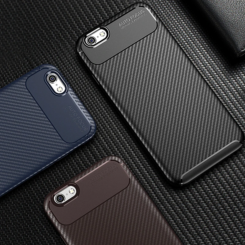 buy Carbon Fiber Case For iPhone 6S Plus Case Luxury TPU Slim Silicone Case for iPhone 6 Plus Back Cover For iPhone 6 6S Bumper Case