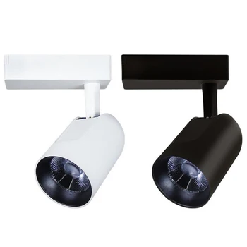 

12W 15W 20W 30W COB LED Track Light 110V 220V White Black Guideway Lamp Couture Spot Lighting 2pcs