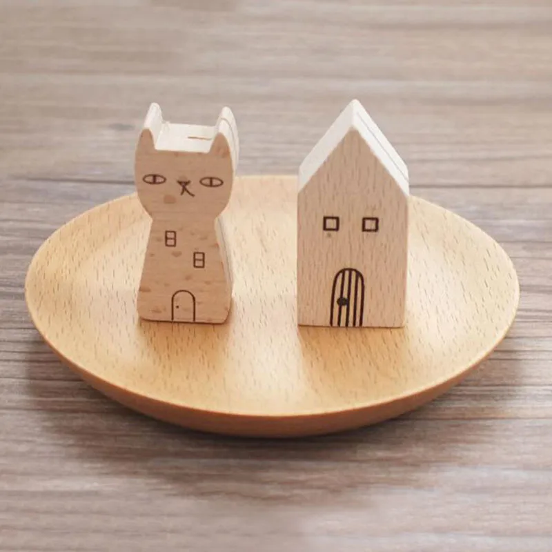 Calendar Clamps Stand Wooden Photo Clips Animal Card Holders Message Folders