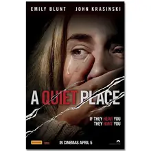 TAAWAA A Quiet Place Art Silk Movie Poster and Prints 14x21 20x30 inches Wall Art Picture for Living Room Home Decor TAAWAA A Quiet Place Art Silk Movie Poster and Prints 14x21 20x30 inches Wall Art Picture for Living Room Home Decor