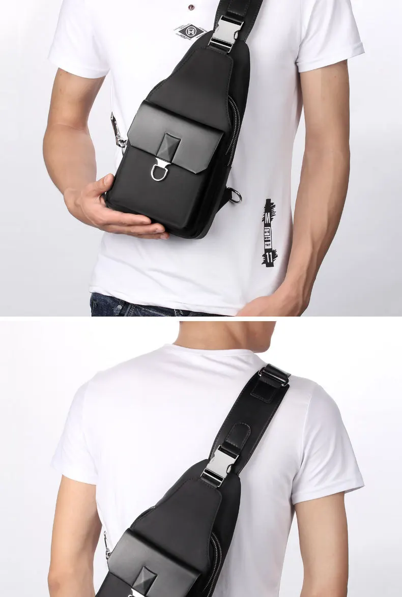 Новая модная мужская сумка на плечо для отдыха, водонепроницаемая оксфордская мужская сумка через плечо, корейский стиль, сумка-мессенджер для подростка, нагрудная сумка