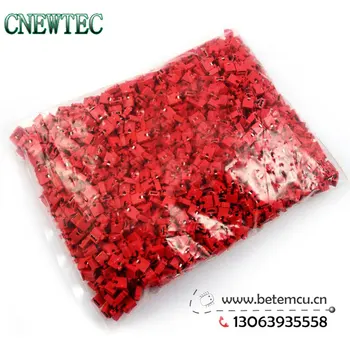 

2000 pcs 2.54mm Standard Circuit Board Jumper Cap Shunts Red Short Circuit Cap