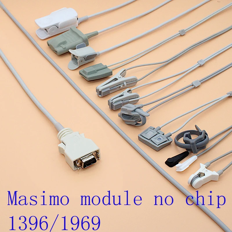 

For Masimo/CAS/IVY/Datex-Ohmeda/Datascope/Critikon/Colin,14pin no chip Spo2 sensor cable for adult/pediatric/child/Neonate/vet.