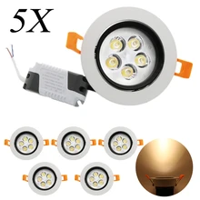 5x светодиодный драйвер Lights Светодиодный светильник 5 Вт светодиодный Epistar потолочный светильник для дома AC 85-265 В теплые белый Ванная комната свет Освещение в помещении удара