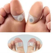1 пара силиконовые массажные пальцов ноги и RingMagnetic для похудения Похудение инструмент по уходу за ногами