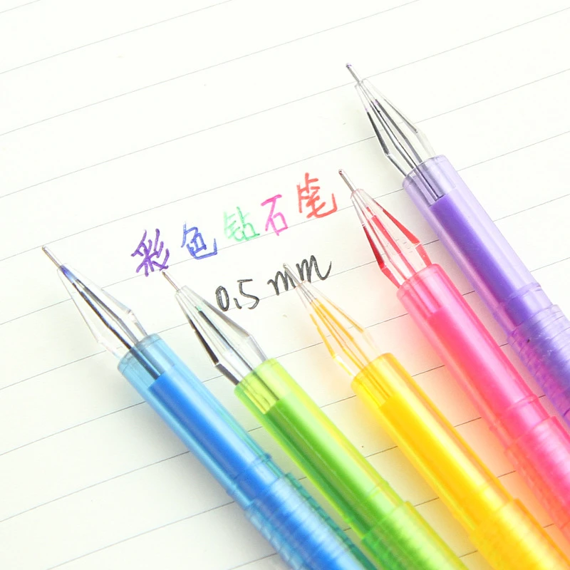 A026 канцелярский небольшой прекрасный крутой цвет ручка креативный бриллиант 12 цветов ручка любовь канцелярские принадлежности офисные принадлежности для студентов