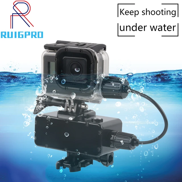 Waterproof Power Bank+ Diving Protection Housing Case Charging For Gopro  Hero 7 6 5 4 3 Black Underwater Battery Shooting Set - Sports & Action Video  Cameras Accessories - AliExpress