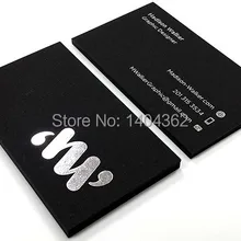 Пользовательские черного и золотого цвета тиснения Бизнес печати карт золотой фольги подарочные карты