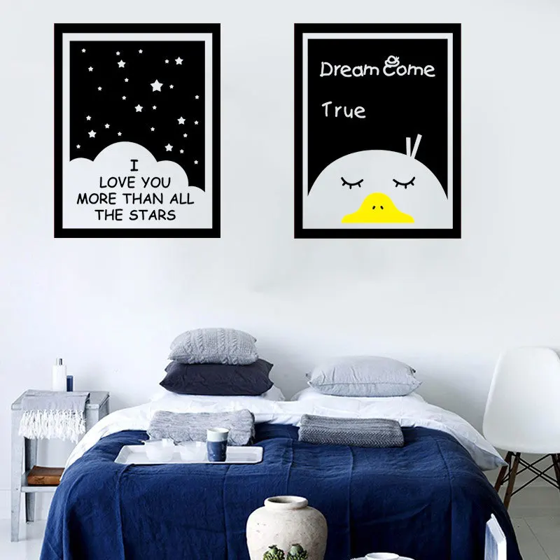 

Frame Wall Stickers Sticker Nordic Cartoon Creative Wall Decal DIY Decorating Wall Stickers Kids Room Children Decors
