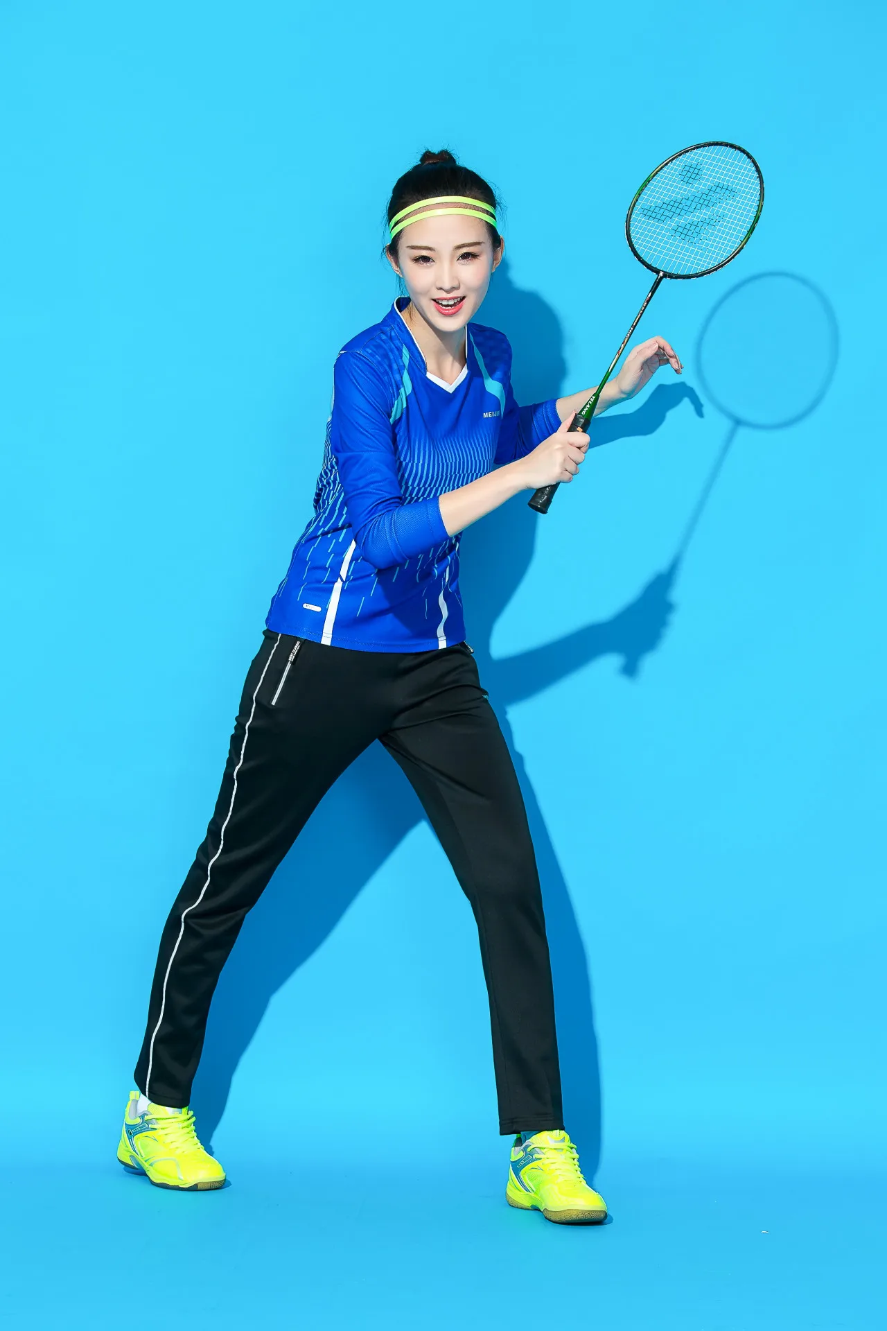 Женский спортивный комплект, рубашка для бадминтона+ штаны, Теннисный костюм, комплект из двух предметов, тренировочная одежда