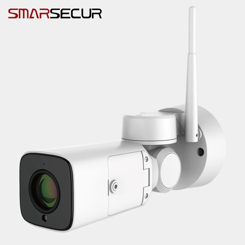 SMARSECUR белая уличная Водонепроницаемая ip-камера 1080P Full HD 16X объектив с регулировкой Зума