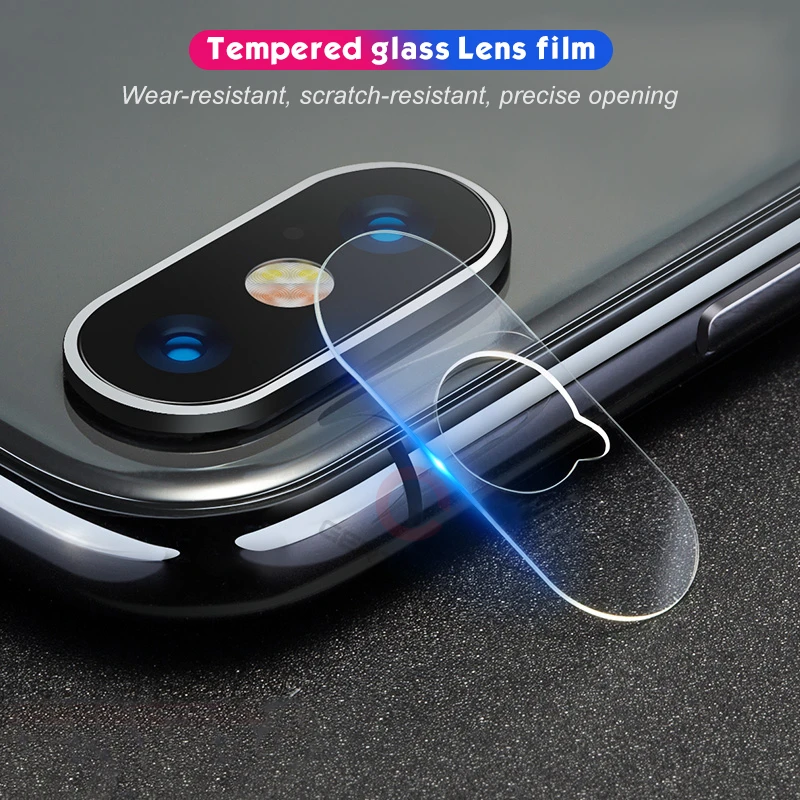 

2PCS Back Camera Lens Protective Transparent Tempered Glass for iPhone XS XR X Protector Film For Apple iPhone XS Max