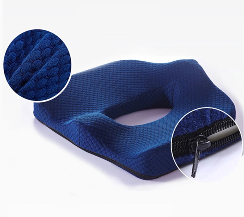 PurenLatex 45*40 Orthopedic Coccyx Memory Foam Chair Car Seat Cushion Pillow Pad Wheelchair Mats For Postpartum Hemorrhoid Treat