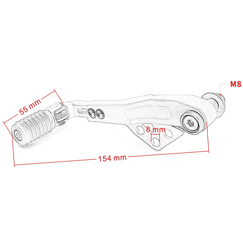 Для Bmw R1200Gs Lc R1200 Gs Adventure(Adv)- Мотоцикл Регулируемый складной рычаг переключения передач педаль переключения с ЧПУ