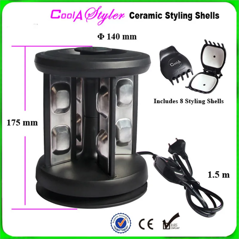 

Magic Solid Ceramic Styling Shell DIY Electric Hair Curling Iron Hairstyling Roller Waving Curler Tool Styler Salon Spiral Wave