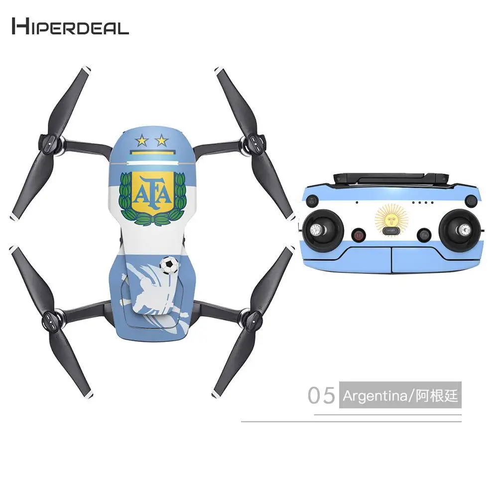 

HIPERDEAL 2018 Football Game 3M Waterproof Decal Skins Sticker Protector For DJI Mavic Air Russian Drone Sticker QIY18 D3S