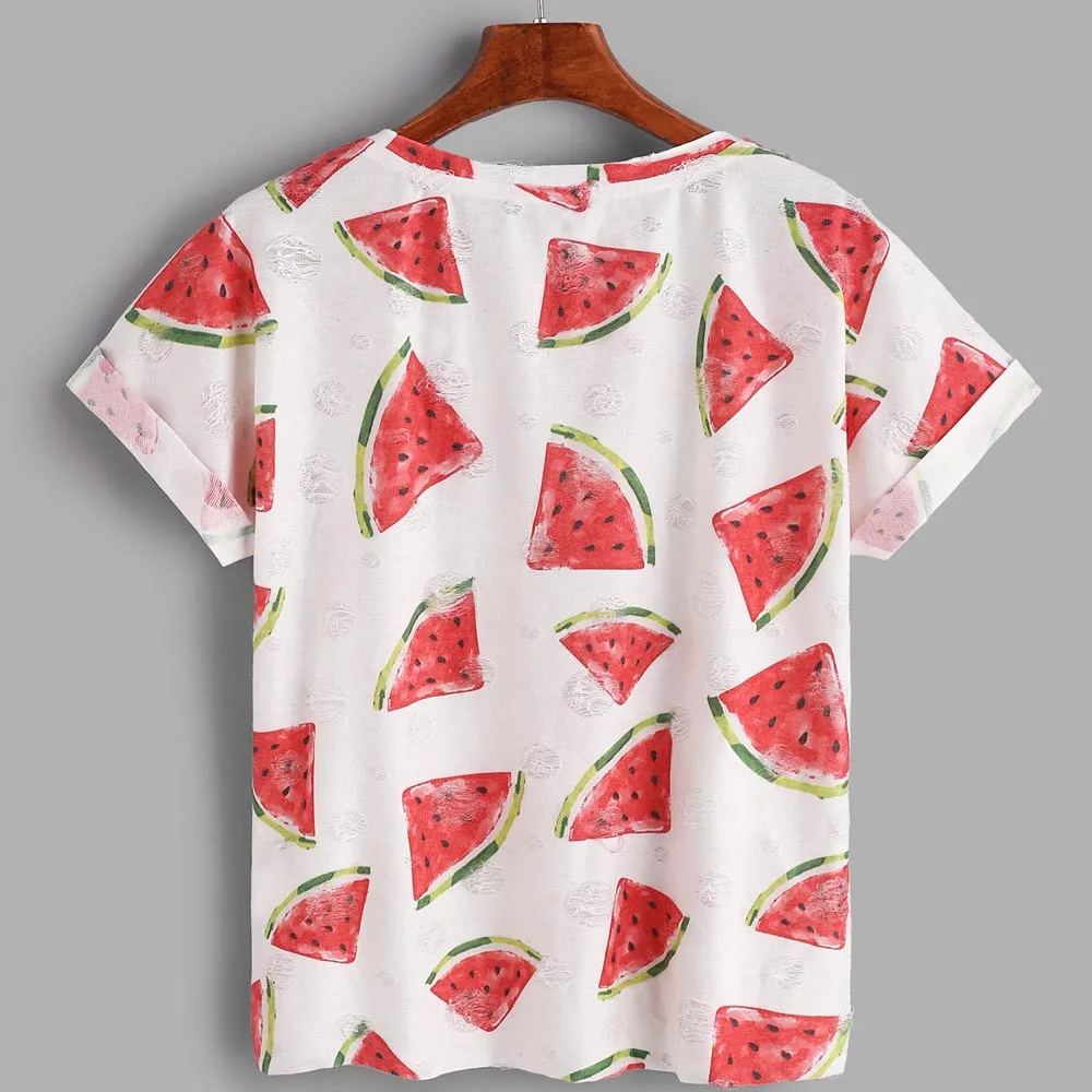 Buy Summer women t shirts Cotton blended girl Summer