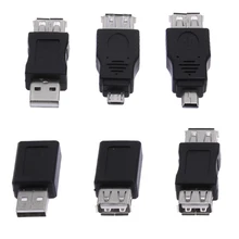 10 шт. 12 шт. OTG 5pin F/M Mini Changer адаптер конвертер USB мужчин и женщин Micro USB адаптер USB 2,0 гаджеты телефон конвертер