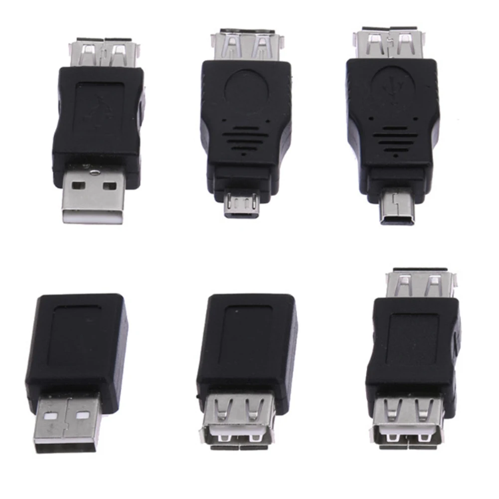 10 шт. 12 OTG 5pin F/M мини переходник адаптер преобразователь USB штекер гнездо Micro 2 0