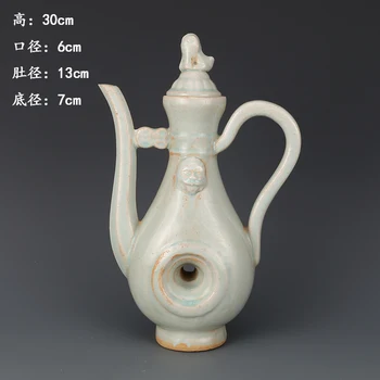 

Antique SongDynasty porcelain teapot,Shadow celadon wear heart pot,Hand-painted crafts,collectio &adornment,Free shipping