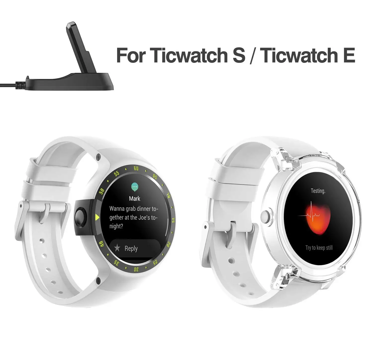 Зарядная док станция для Ticwatch S/E запасная зарядная подставка адаптер держатель с