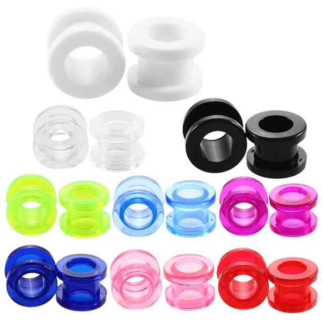 Buy 2PCS Acrylic Ear Plugs and Tunnels Screw Flesh