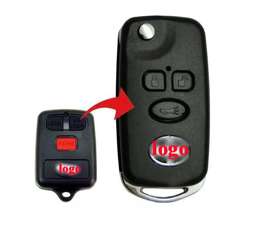 

Aftermarket Toyote CorolleCar key shell, Viose remote key housing, BYt F3 modified car key cover